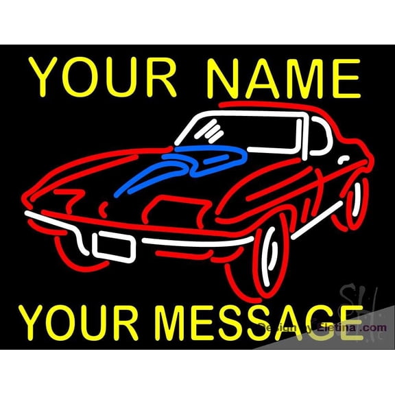 Neon Signs for Wall Decor Custom Car Sign Neon Led Tubing 15x17inch