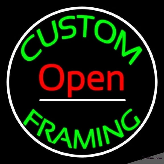 Neon Signs for Wall Decor Custom Framing Open Frame With Border Handmade Art Sign Neon Led Tubing 15x17inch