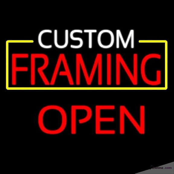 Neon Signs for Wall Decor Custom Framing Open Handmade Art Sign Neon Led Tubing 15x17inch