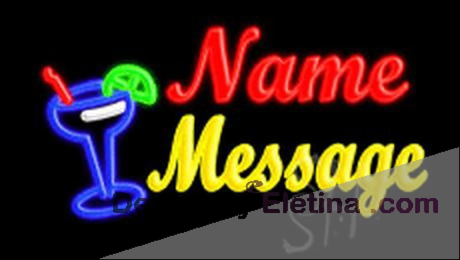 Neon Signs for Wall Decor Custom In Cursive Margarita Sign Neon Led ...