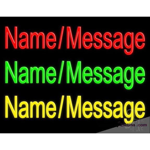 Neon Signs for Wall Decor Custom In Red Green Yellow Sign Neon Led Tubing 15x17inch