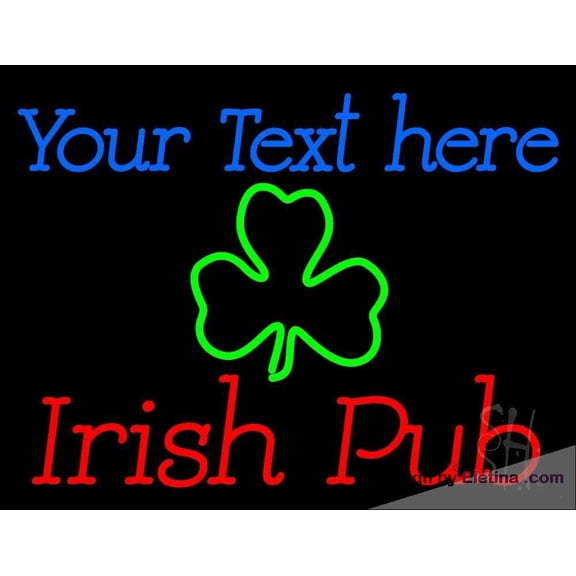 Neon Signs for Wall Decor Custom Irish Pub Sign Neon Led Tubing 15x17inch