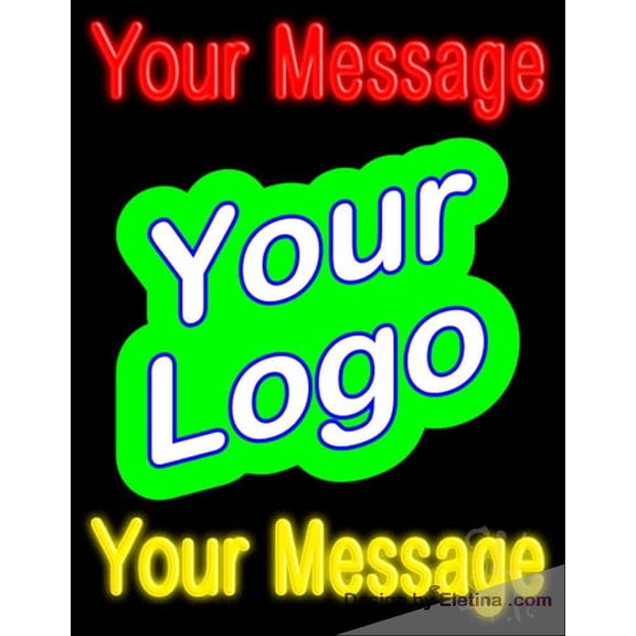 Neon Signs for Wall Decor Custom Logo Sign Neon Led Tubing 15x17inch