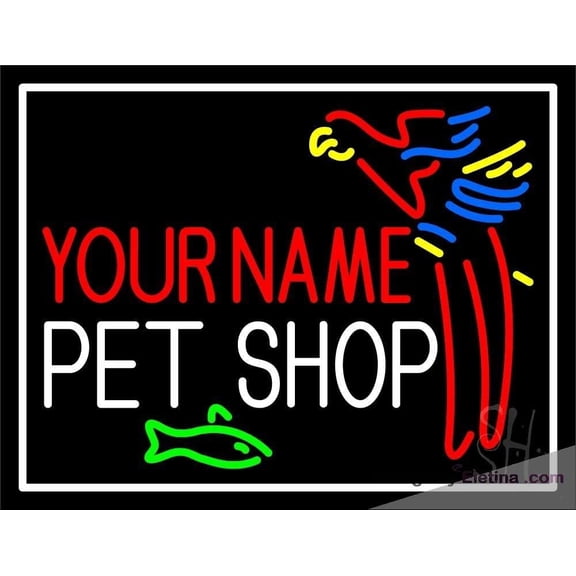 Neon Signs for Wall Decor Custom Pet Shop Sign Neon Led Tubing 15x17inch