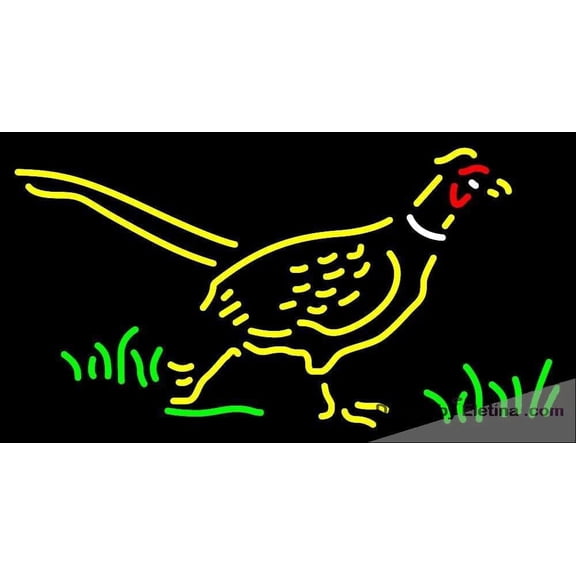Neon Signs for Wall Decor Custom Pheasant Handmade Art Sign Neon Led Tubing16x20inch