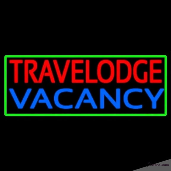 Neon Signs for Wall Decor Custom Travelodge Vacancy Handmade Art Sign Neon Led Tubing 15x17inch