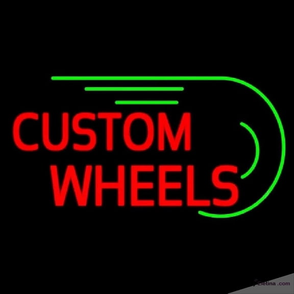Neon Signs for Wall Decor Custom Wheels Handmade Art Sign Neon Led Tubing 15x17inch