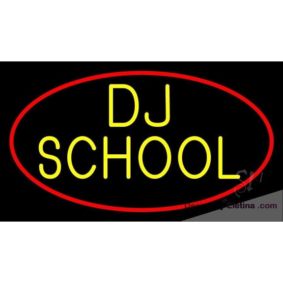 Neon Signs for Wall Decor Dj School Sign Neon Led Tubing16x20inch