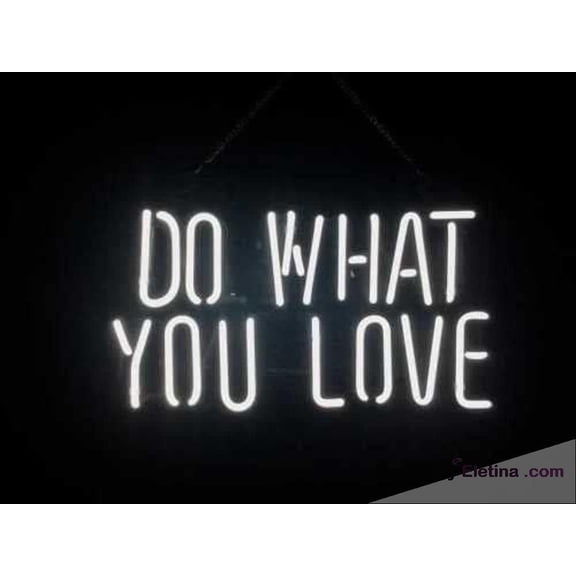Neon Signs for Wall Decor " Do What You Love Custom Design Ated Acrylic Panel Handmade Man Cave Sign Light Ut Neon Led Tubing16x20inch