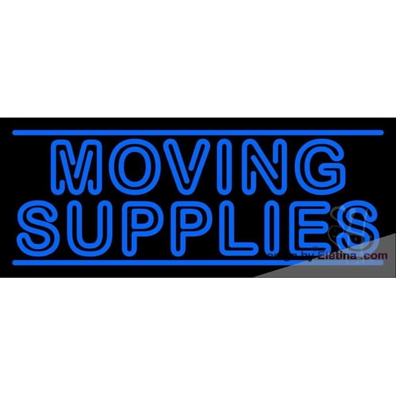 Neon Signs for Wall Decor Double Stroke Moving Supplies Sign Neon Led Tubing16x20inch