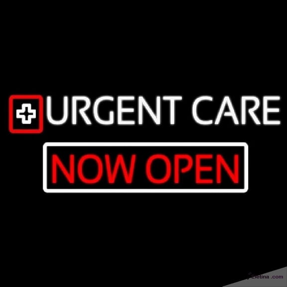 Neon Signs for Wall Decor Double Stroke Urgent Care Now Open Handmade Art Sign Neon Led Tubing16x20inch
