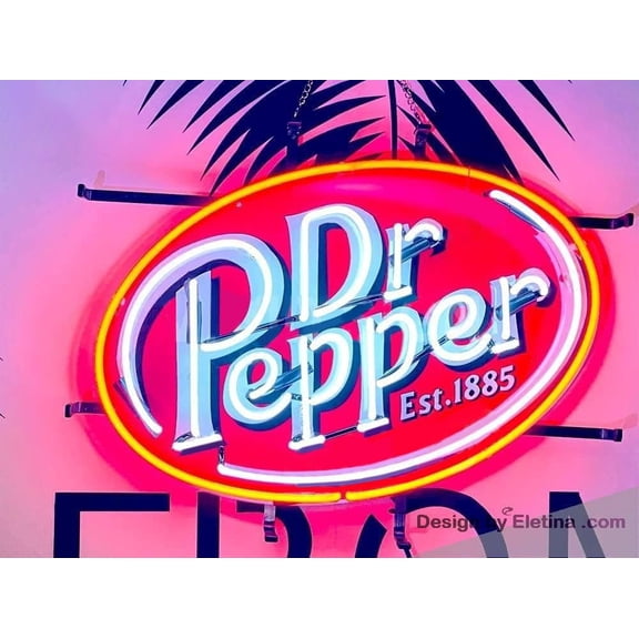Neon Signs for Wall Decor Dr Peppers Est. Sign Light Lamp With Hd Vivid Printing Tech Artwork Adposvvd Neon Led Tubing16x20inch