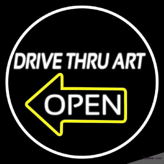Neon Signs for Wall Decor Drive Thru Art Handmade Art Sign Neon Led Tubing16x20inch
