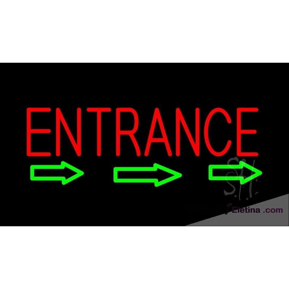 Neon Signs for Wall Decor Entrance With Arrow Sign Neon Led Tubing16x20inch