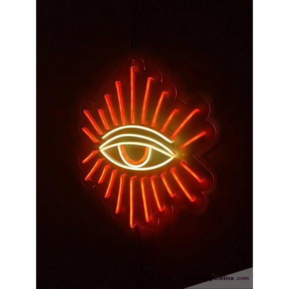 Neon Signs for Wall Decor Eye Eyelash Sign Light Lights Party Flex Lamp Flex Neon Led Tubing16x20inch