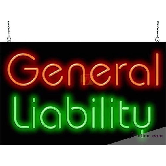 Neon Signs for Wall Decor General Liability Sign Neon Led Tubing16x20inch