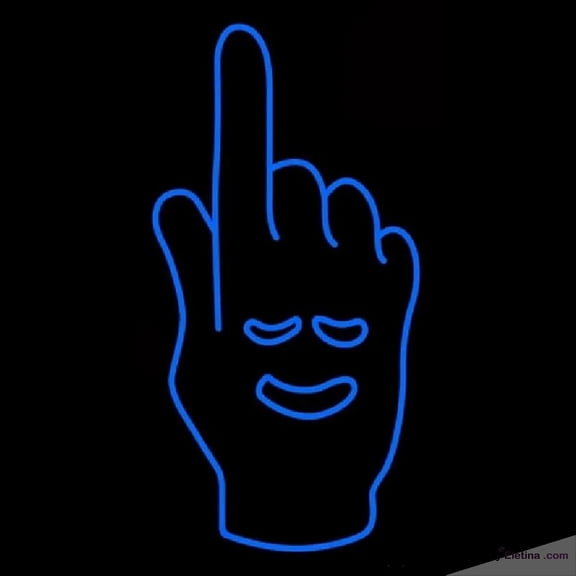 Neon Signs for Wall Decor Hand With Smile Handmade Art Sign Neon Led Tubing16x20inch