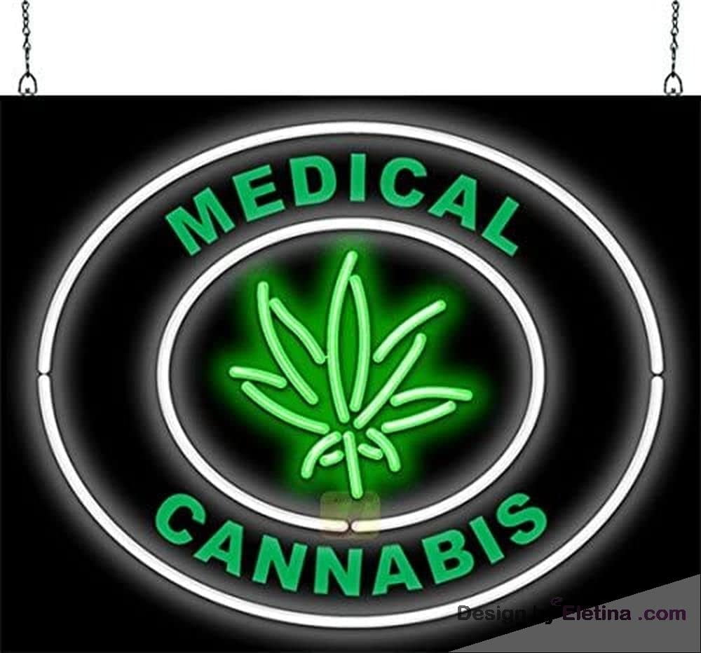 Neon Signs for Wall Decor Hemp Sign Neon Led Tubing16x20inch - Walmart.com