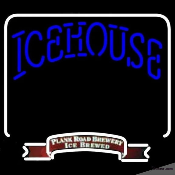 Neon Signs for Wall Decor Icehouse Backlit Brewery Beer Sign Handmade Art Sign Neon Led Tubing16x20inch