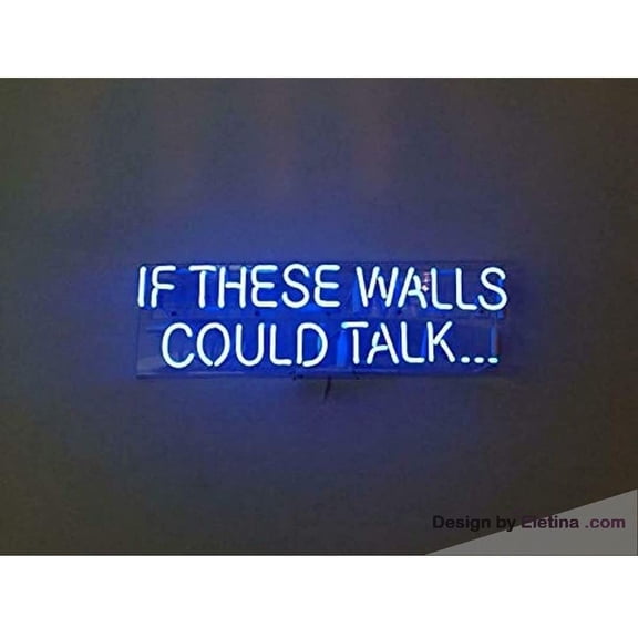 Neon Signs for Wall Decor In If These S Could Talk Sign Acrylic Handmade Man Cave Beer Pub Bar Lamp Light Neon Led Tubing16x20inch