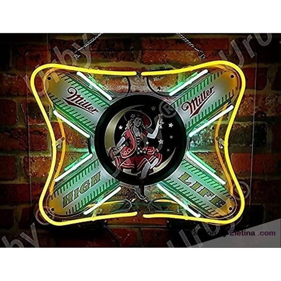 Neon Signs for Wall Decor In Millers Life Girl Sign Acrylic Home Gift Artwork Light Neon Led Tubing 15x17inch