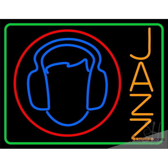 Neon Signs for Wall Decor Jazz With Smiley Sign Neon Led Tubing16x20inch