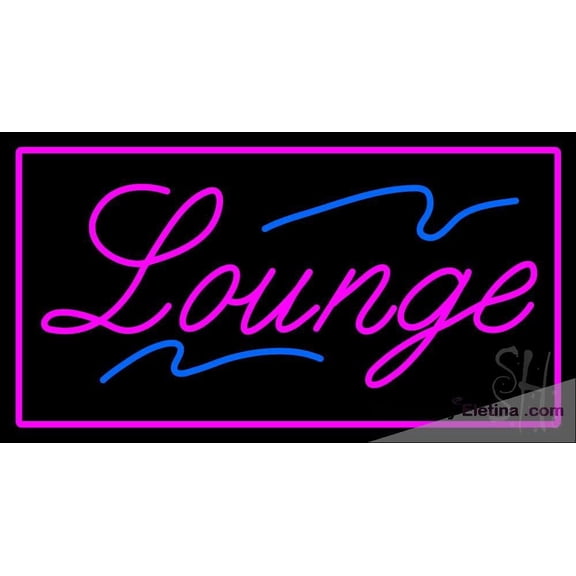 Neon Signs for Wall Decor Lounge Rectangle Pink Sign Neon Led Tubing16x20inch