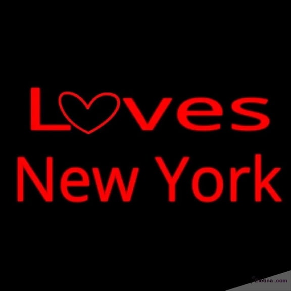 Neon Signs for Wall Decor Loves New York Handmade Art Sign Neon Led Tubing 15x17inch