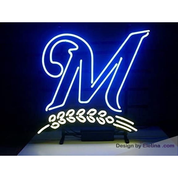 Neon Signs for Wall Decor M Letter Beer Bar Pub Store Party Homeroom 16x20inch Inch Neon Led Tubing16x20inch
