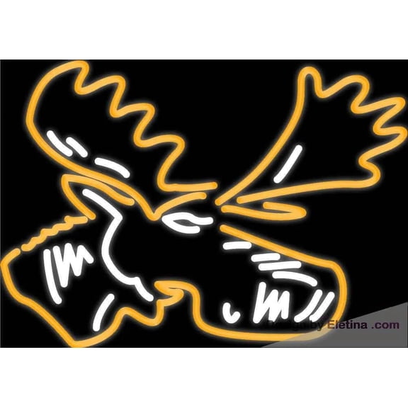 Neon Signs for Wall Decor Moose Head Handmade Art Sign Neon Led Tubing16x20inch