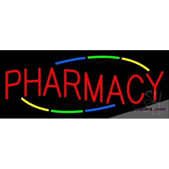 Neon Signs for Wall Decor Multi Colored Pharmacy Sign Neon Led Tubing16x20inch