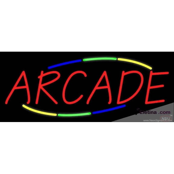 Neon Signs for Wall Decor Multicolored Deco Style Arcade Handmade Art Sign Neon Led Tubing 15x17inch