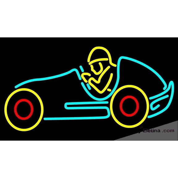 Neon Signs for Wall Decor Nascar Boy Handmade Art Sign Neon Led Tubing 15x17inch