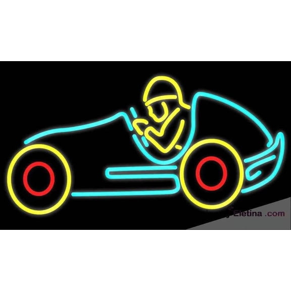 Neon Signs for Wall Decor Nascar Boy Handmade Art Sign Neon Led Tubing16x20inch
