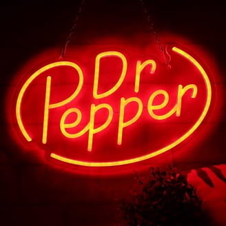Neon Dr Pepper Sign for Home Wall Decor