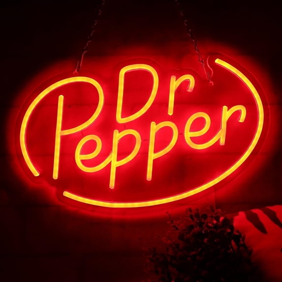 Red Light Printable Sign JFLLamp, Dr Pepper Neon Sign, 9.7x16.1 inch, Wall Party Decor - Walmart.com