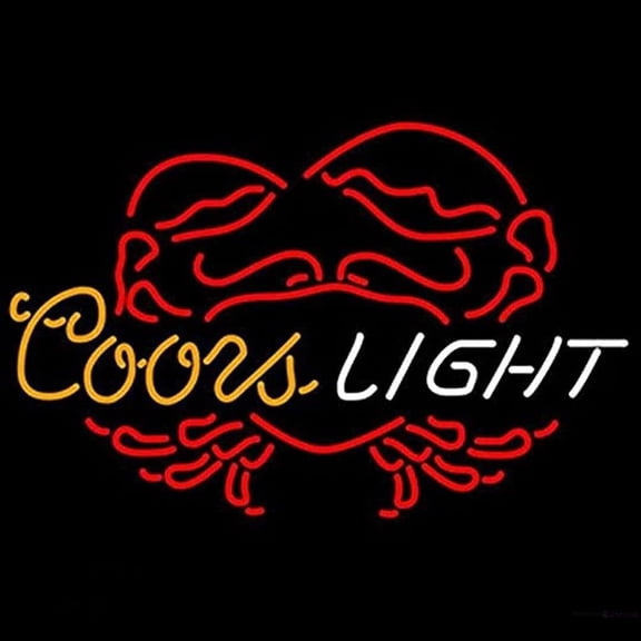 Neon Signs for Wall Decor New 16x20inch Coor Lights Crab Sign (multiple Man Cave Sports Bar Pub Beer Lights Lamp Led Light Neon Tubing16x20inch