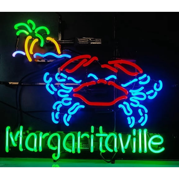 Neon Signs for Wall Decor New 16x20inch Crab Open Beer Sign (multiple Man Cave Sports Bar Pub Beer Lights Lamp Led Light Neon Tubing16x20inch