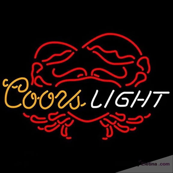 Neon Signs for Wall Decor New inin Coor Lights Crab Sign (multiple Man Cave Sports Bar Pub Beer Lights Lamp Led Light Neon Tubing16x20inch