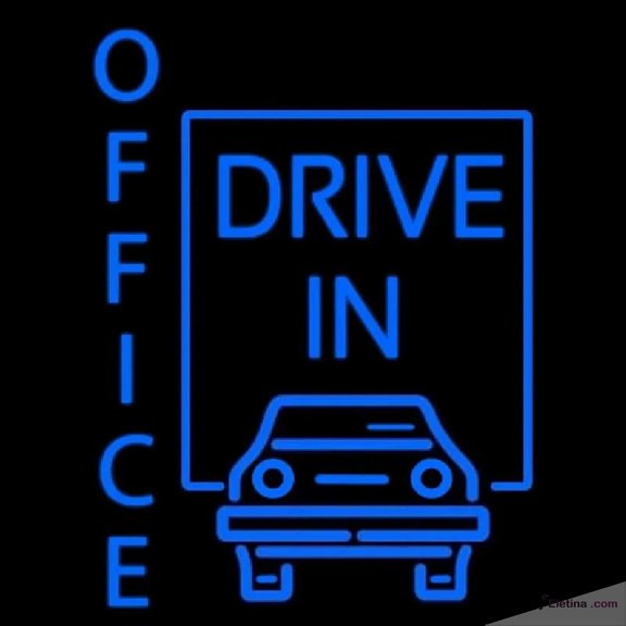 Neon Signs for Wall Decor Office Drive In Handmade Art Sign Neon Led Tubing 15x17inch