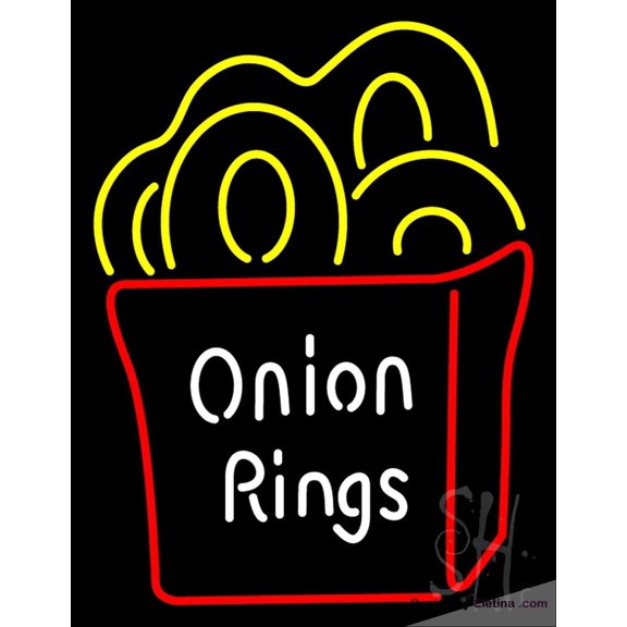 Neon Signs for Wall Decor Onion Rings Sign Neon Led Tubing 15x17inch