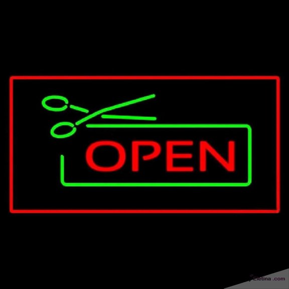 Neon Signs for Wall Decor Open Rectangle Red Handmade Art Sign Neon Led Tubing16x20inch