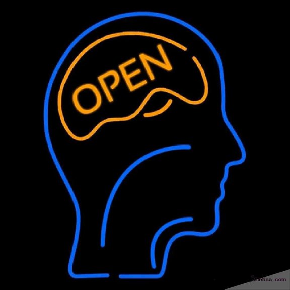 Neon Signs for Wall Decor Open With Man Head Handmade Art Sign Neon Led Tubing16x20inch