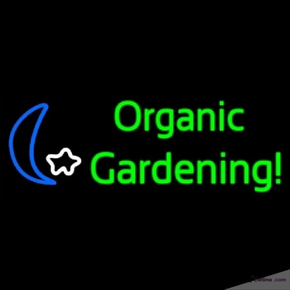 Neon Signs for Wall Decor Organic Gardening Handmade Art Sign Neon Led Tubing16x20inch