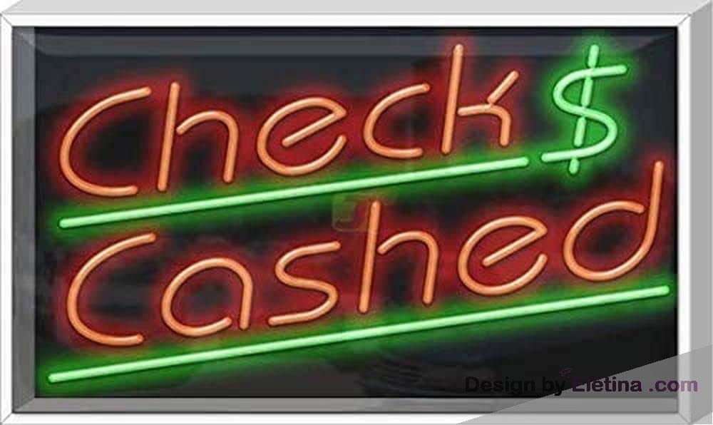 Neon Signs for Wall Decor Outdoor Checks Cashed Sign Neon Led ...