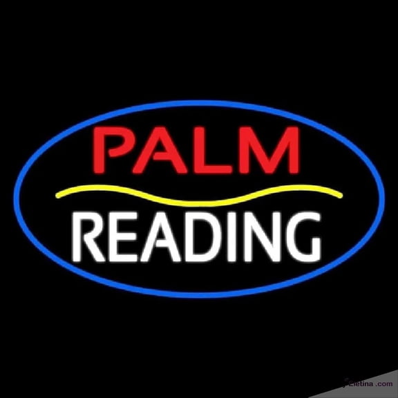 Neon Signs for Wall Decor Palm Reading Yellow Line Handmade Art Sign Neon Led Tubing16x20inch
