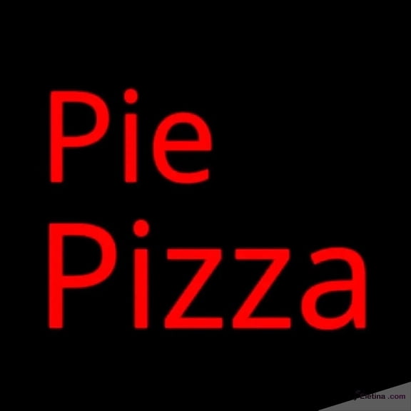 Neon Signs for Wall Decor Pie Pizza Handmade Art Sign Neon Led Tubing16x20inch