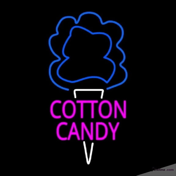 Neon Signs for Wall Decor Pink Cotton Candy Handmade Art Sign Neon Led Tubing16x20inch