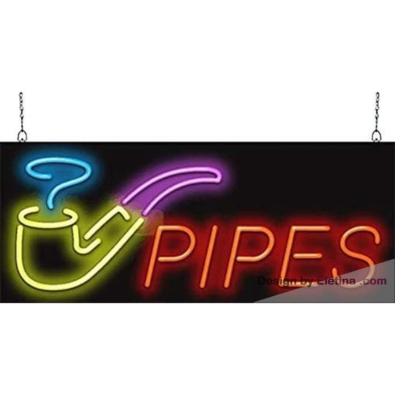 Neon Signs for Wall Decor Pipes Sign Neon Led Tubing16x20inch