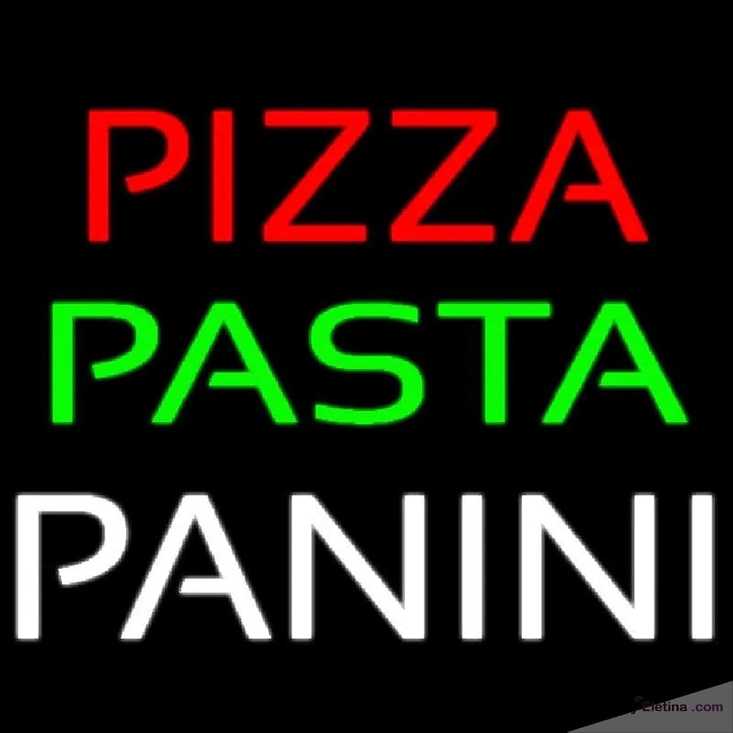 Neon Signs for Wall Decor Pizza Pasta Panini Handmade Art Sign Neon Led ...
